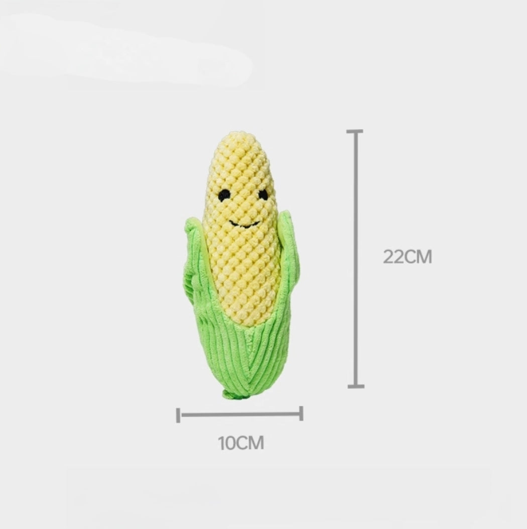 Corn and Broccoli Plush Toys