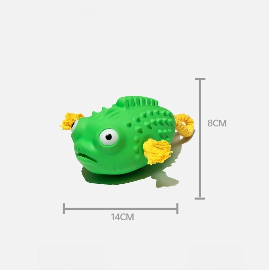 Puffer Fish Squeaky Toy