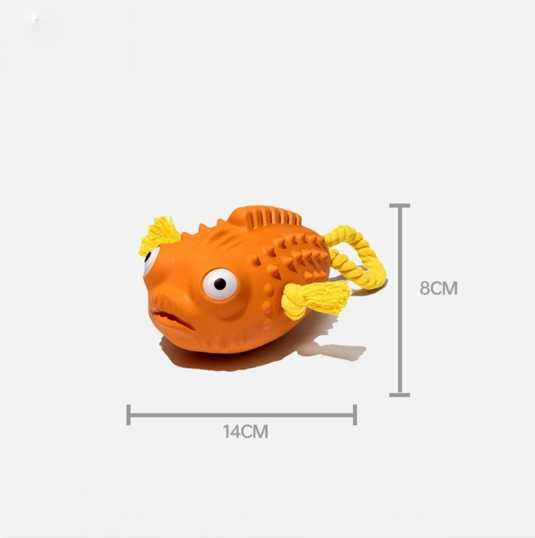 Puffer Fish Squeaky Toy
