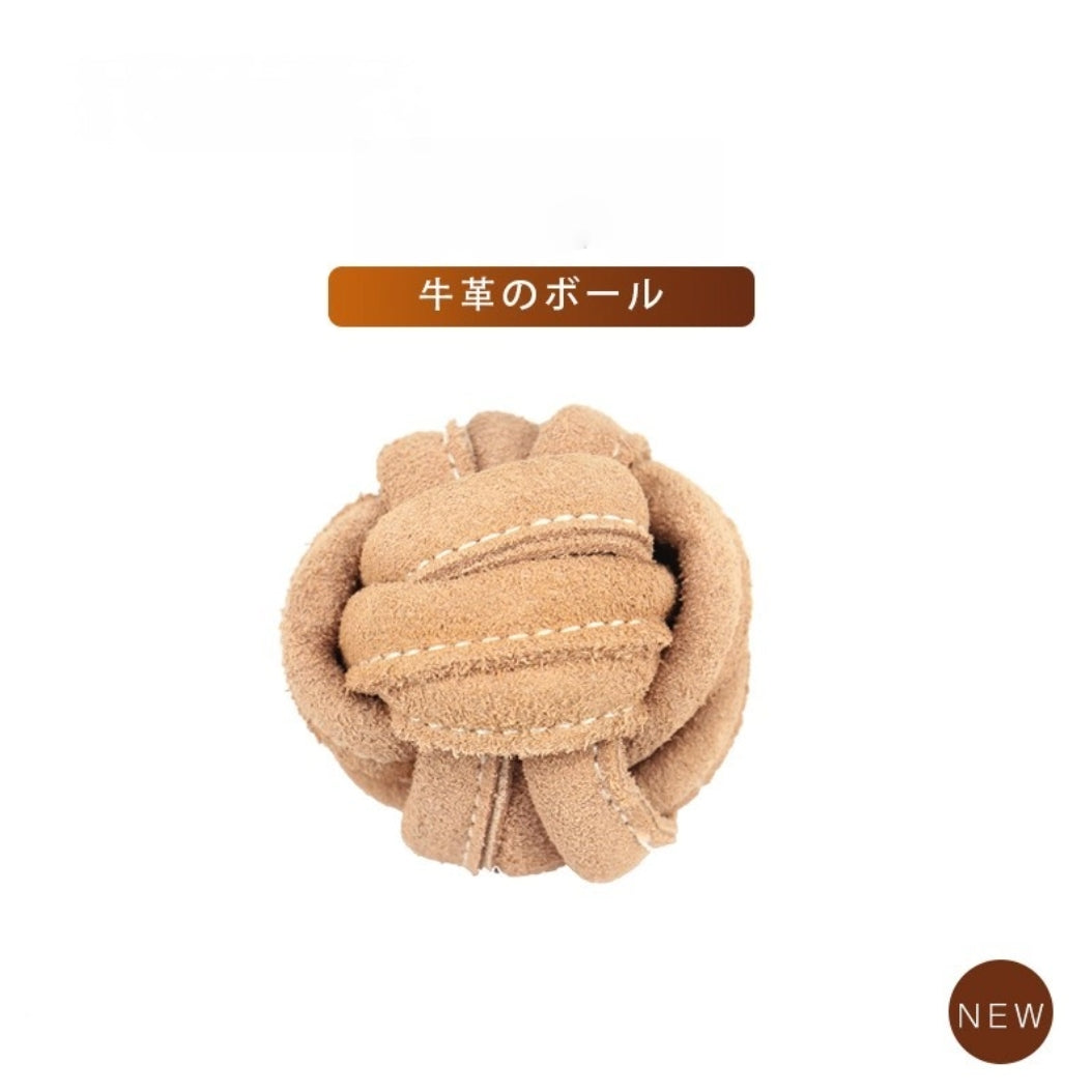 Knotted Cowhide Toy