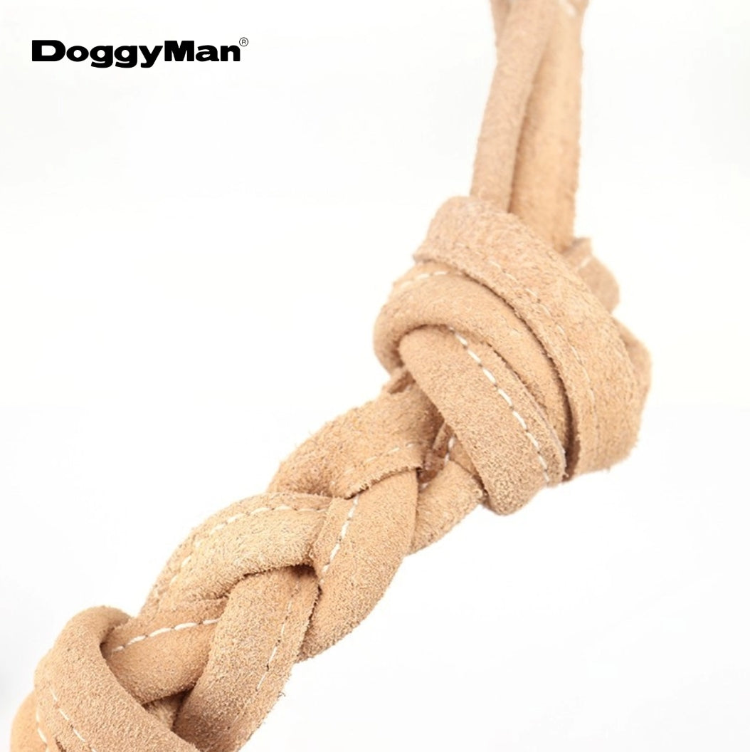 Knotted Cowhide Toy