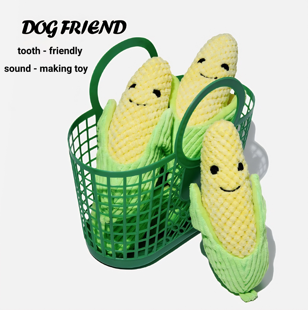 Corn and Broccoli Plush Toys