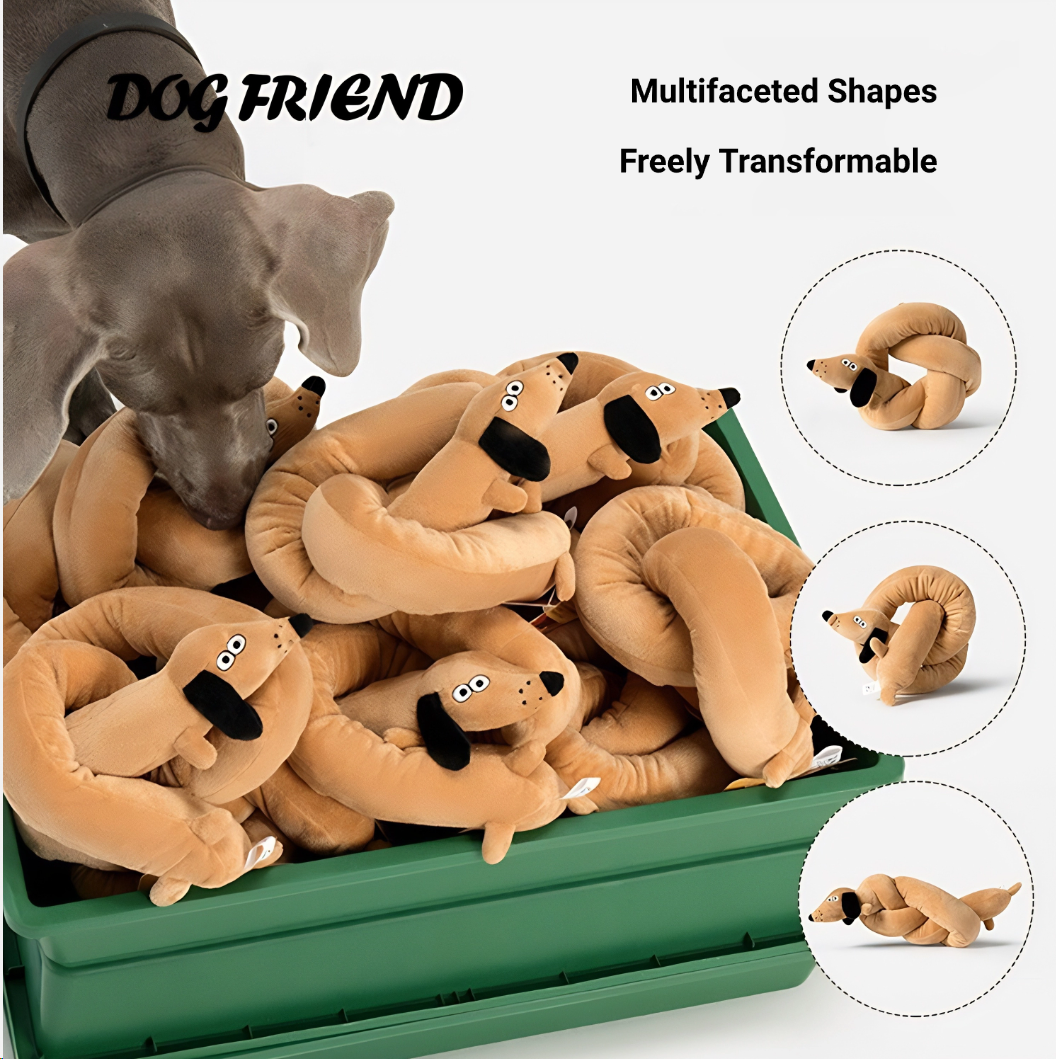 Sausage Dog Chewy Plush Toy