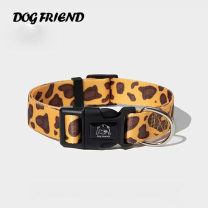 Animal Print Dog Collar and Leash Set